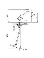 Baterija za lavabo Brontee Rosan NB21101 - Slika 2