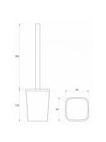 WC četka stojeća S7704 Minotti - Slika 2