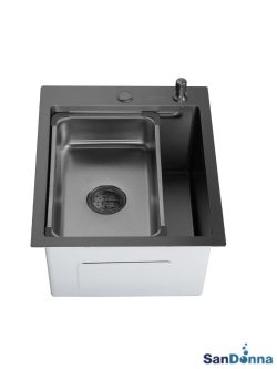 Inox sudopera HD4050R Crna komplet SanDonna
