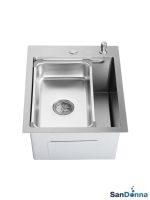 Inox sudopera Sandonna HD4050R Hrom komplet