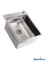 Inox sudopera Sandonna HD4050R Hrom komplet -3