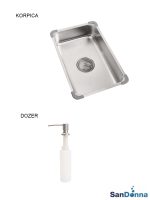 Inox sudopera Sandonna HD4050R Hrom komplet -4