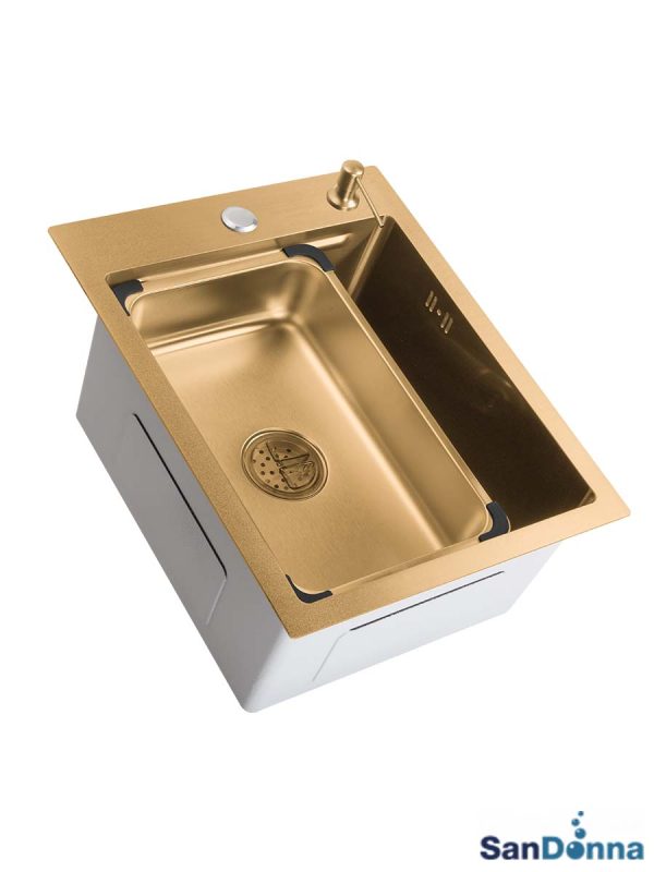 Inox sudopera HD4050R Zlatna komplet SanDonna -5