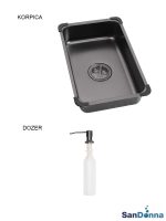 Inox sudopera HD5550R Crna komplet SanDonna-3
