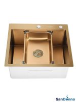 Inox sudopera HD5550R Zlatna komplet SanDonna