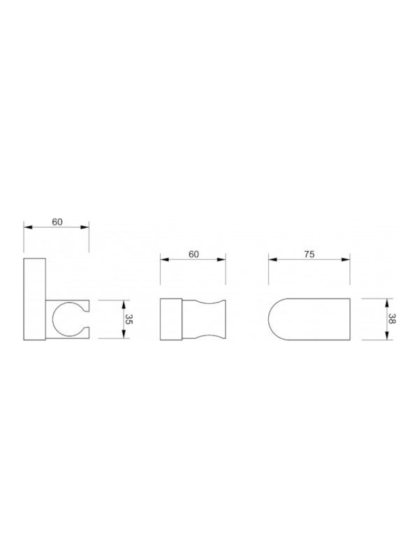 Držač tuš ručice Concept C-05-5211 - Slika 2