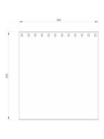 Kupatilska zavesa MZ008 Minotti 200x180cm - Slika 2