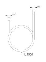 Tuš crevo TC1063 Minotti - Slika 2