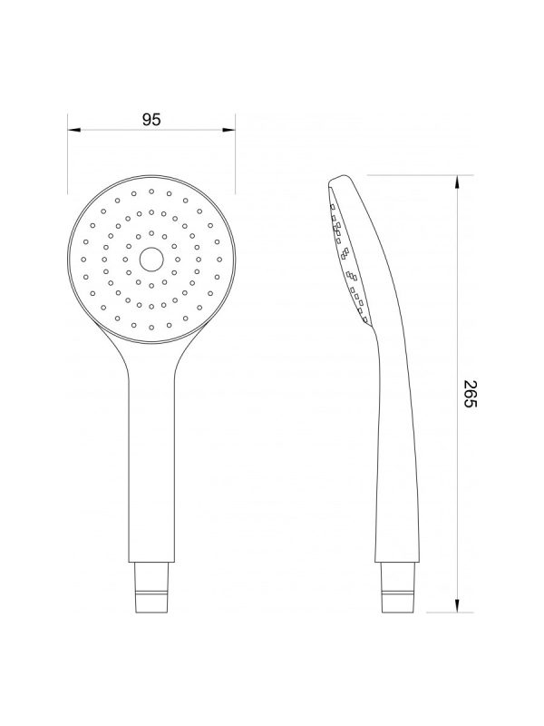 Tuš ručica hrom C-05-5200 Concept - Slika 2