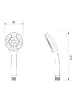 Tuš ručica hrom DF-2833 Minotti - Slika 2