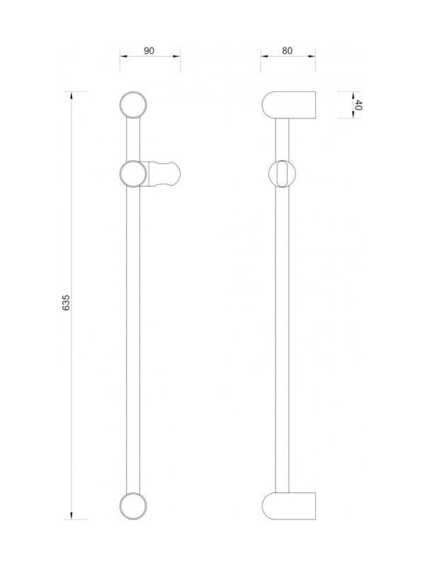 Klizna šipka Minotti DF-577 - Slika 2