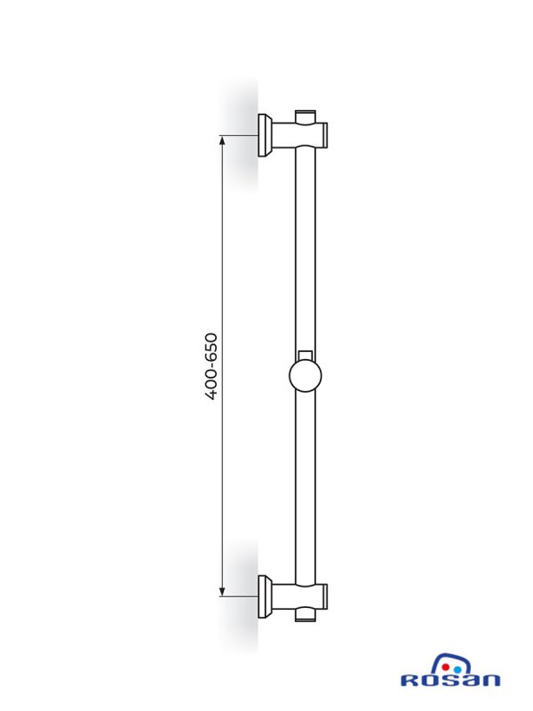 Klizna šipka PDTZS8D Dark Rosan - Slika 2