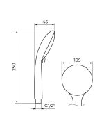 Tuš ručica sa 3+2 funkcije PTR3C8 Dea Rosan - Slika 2