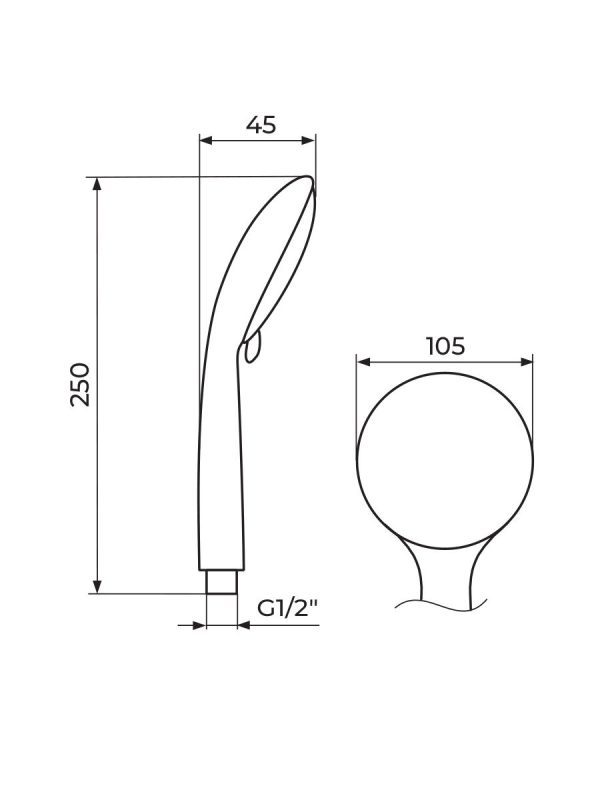 Tuš ručica sa 3+2 funkcije PTR3C8 Dea Rosan - Slika 2