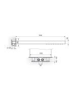 Tuš ruža sa mlazom i vodopadom PTRUSP50D Rosan 500x220mm - Slika 2