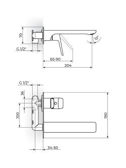 Rosan baterija ugradna Stolz Black-131401B 1