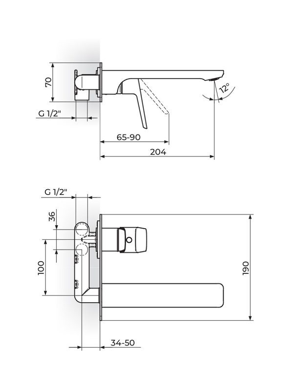 Rosan baterija ugradna Stolz Black-131401B 1