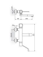 Termostatska baterija za lavabo/sudoperu lekarska Stolz Thermo Rosan 1T32L20 - Slika 2