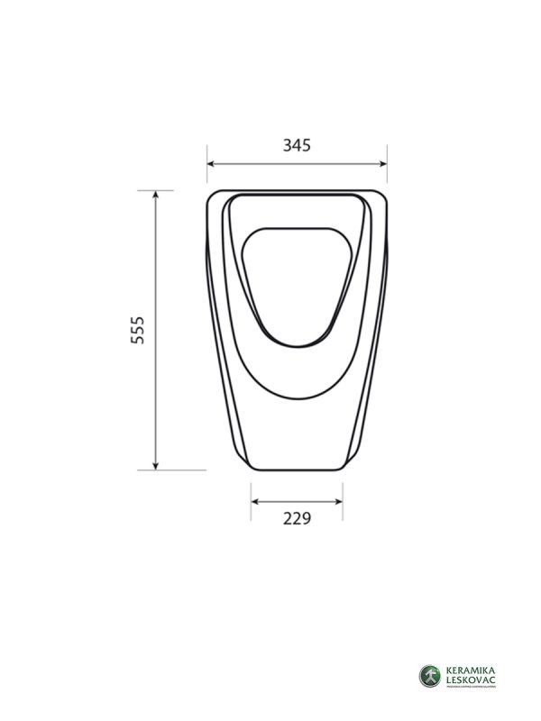 Pisoar Posejdon sa skrivenim sifonom 1