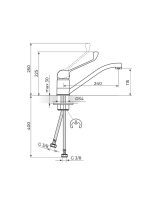 Baterija za sudoperu lekarska King Rosan J381L001 - Slika 2