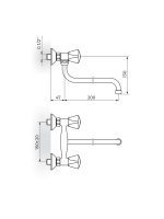 Baterija za sudoperu Klasik Rosan K01101 - Slika 2