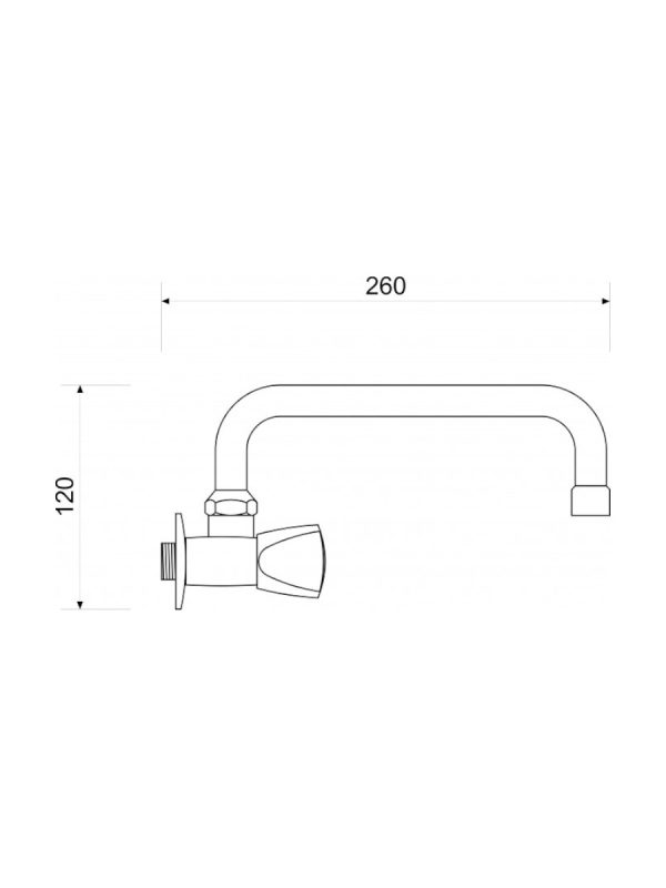 Baterija za hladnu vodu Minotti MH-9012-U - Slika 2
