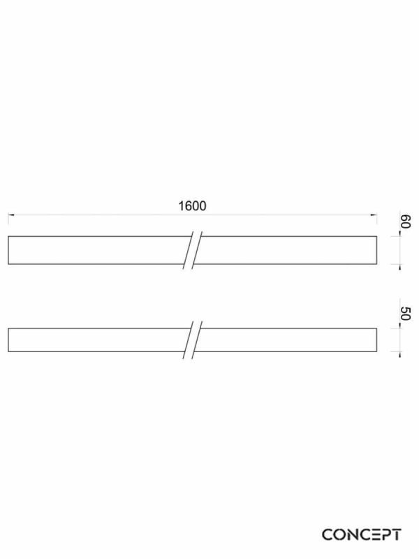 Gredica za tuš kabinu 160cm ravna-crna-2 Gredica za tuš kabinu 160cm ravna-crna-2