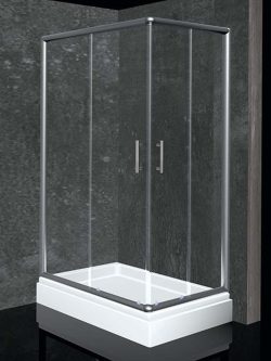 Tuš kabina Quartz 100x80cm providno-6mm