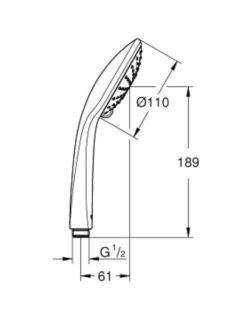 Tuš ručica hrom 27238000 Grohe