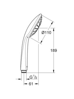 Tuš ručica hrom 27265000 Grohe