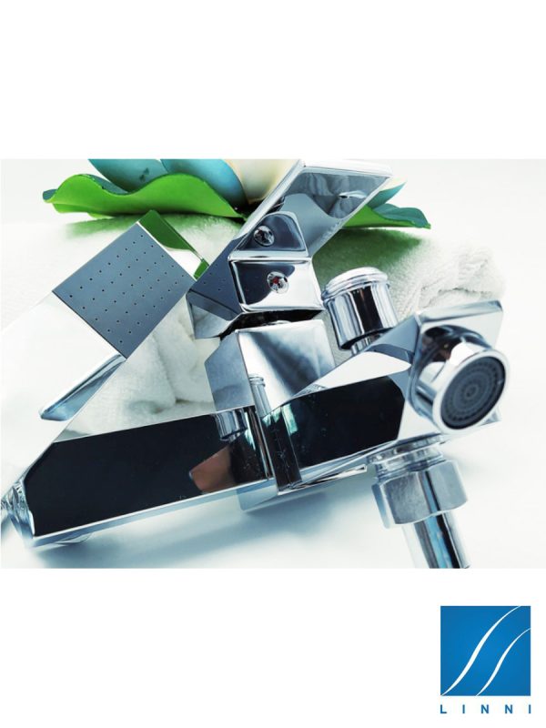 Baterija za kadu sa izlivom i ručnim tušem Amazon Linni - Slika 3