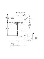 Senzorska baterija za toplu/hladnu vodu Grohe 36451000 - Slika 2