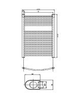 Sušač beli 600x800mm Mektek - Slika 2