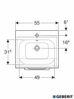 Lavabo sa ormarićem 55 Selnova-Square Geberit-4