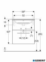Lavabo sa ormarićem 60 Selnova-Square Geberit-2