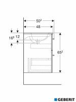 Lavabo sa ormarićem 60 Selnova-Square Geberit-4