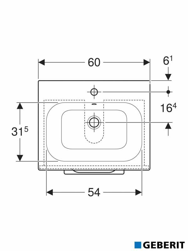 Lavabo sa ormarićem 60 Selnova-Square Geberit-3