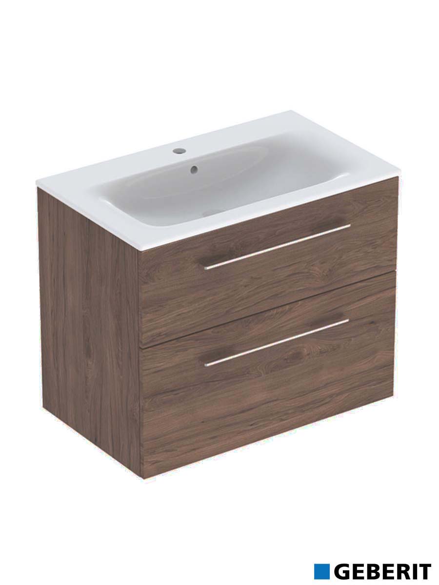 Lavabo sa ormarićem 80cm Selnova-fioke orah Lavabo sa ormarićem 80cm Selnova-fioke orah