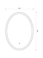 Ogledalo sa led osvetljenjem 60x80 Quartz Mrb - Slika 3