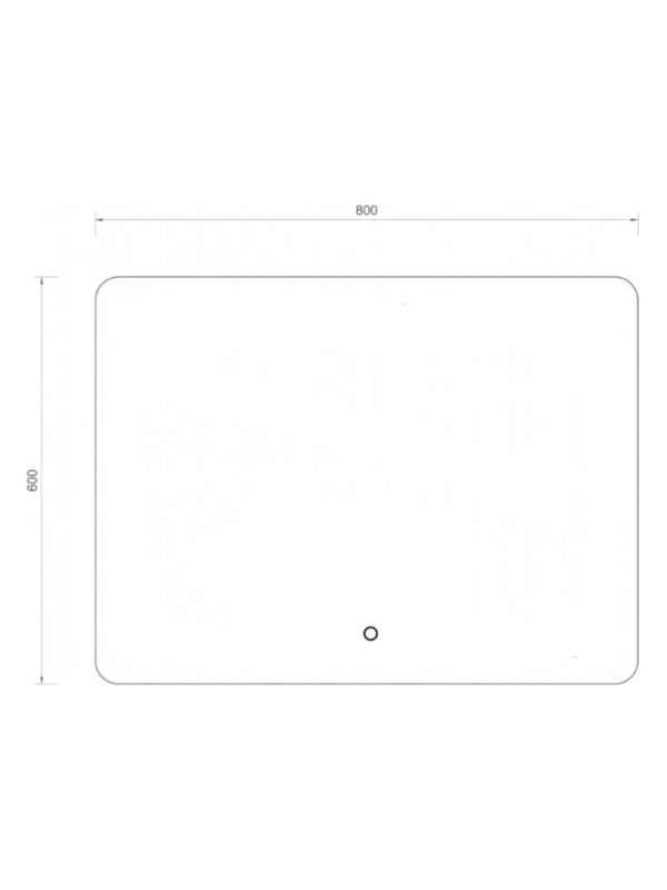 Ogledalo sa led osvetljenjem 80x60 Quartz Mrb - Slika 2