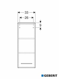 Ormarić 33x85cm Selnova lava mat Geberit-2
