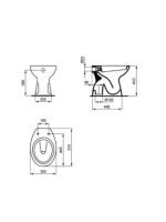 Wc šolja simplon Ideal Standard Alpha - Slika 2
