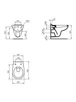 Wc šolja konzolna Ideal Standard Alpha - Slika 2