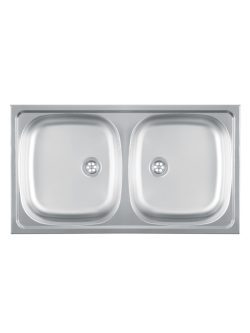 Metalac inox usadna sudopera dvodelna ø60