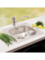 Metalac inox usadna sudopera Quadro ø90 46,5x43,5cm - Slika 2