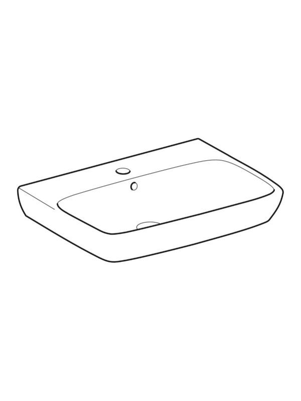 Lavabo Selnova Square Geberit 65x48cm - Slika 2