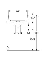 Lavabo nadgradradni Geberit VariForm 45cm - Slika 3