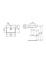 Lavabo Strada Ideal Standard 50x42cm - Slika 2