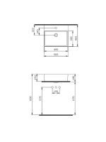 Lavabo nadgradni Milano Bocchi 50,5x45cm - Slika 2
