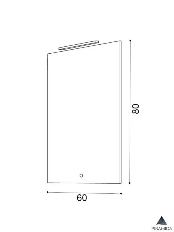 Ogledalo led Perla-G 60x80cm Piramida-2